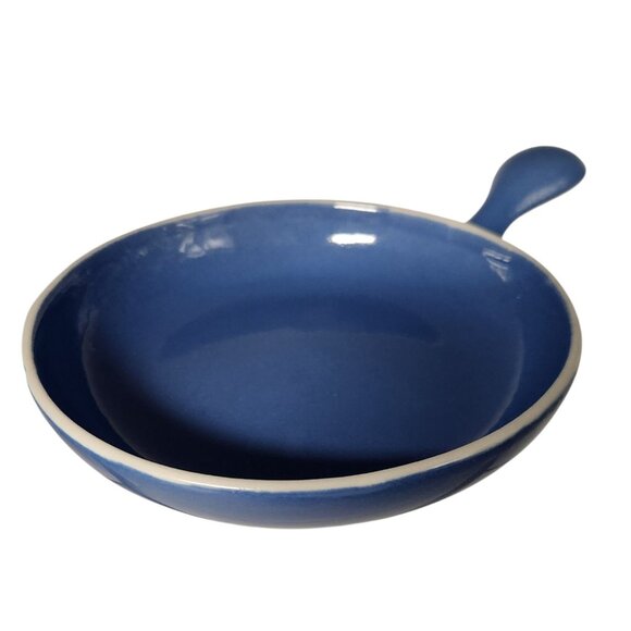 Vintage Gefyr Small Pan Blue Porcelain by Stig Lindberg Sweden Mid Century - Picture 2 of 7